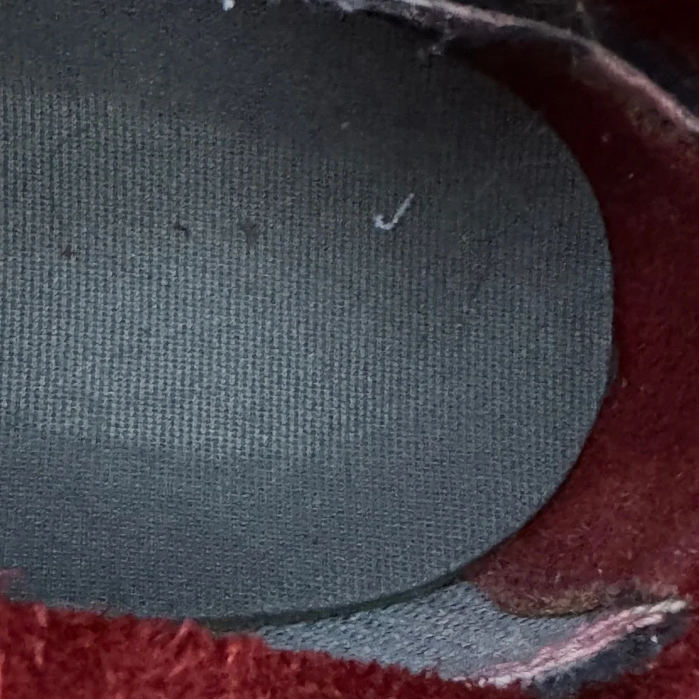 LL Bean 6 Inch Bean Boots Mens 12 M Burgundy Navy Blue Leather Duck Boots Maine
